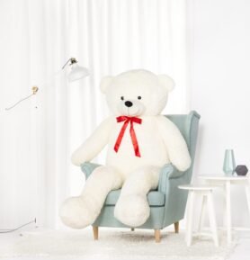 Tomido Plyšový medvěd Bueno 170 cm bílý