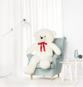 Tomido Plyšový medvěd Bueno 140 cm bílý