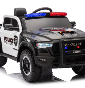 Tomido Elektrické autíčko ZB618P Dodge Ram Policejní Černé