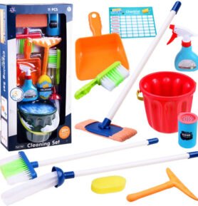 Tomido Dětská velká úklidová sada Kyblík Mop Smetáček