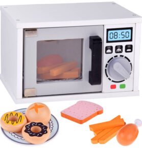 Tomido Dětská mikrovlnná trouba s talířem a jídlem