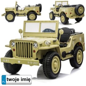 Tomido Elektrické autíčko J E E P Willys pro 3 osoby dálkové ovládání