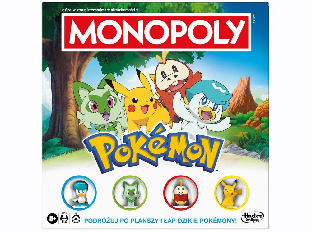 Tomido Desková hra Hasbro Monopoly: Pokemon 4 figurky