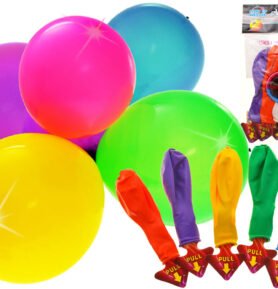 Tomido Karnevalová sada balónků svítících LED barevných 5 ks 30 cm