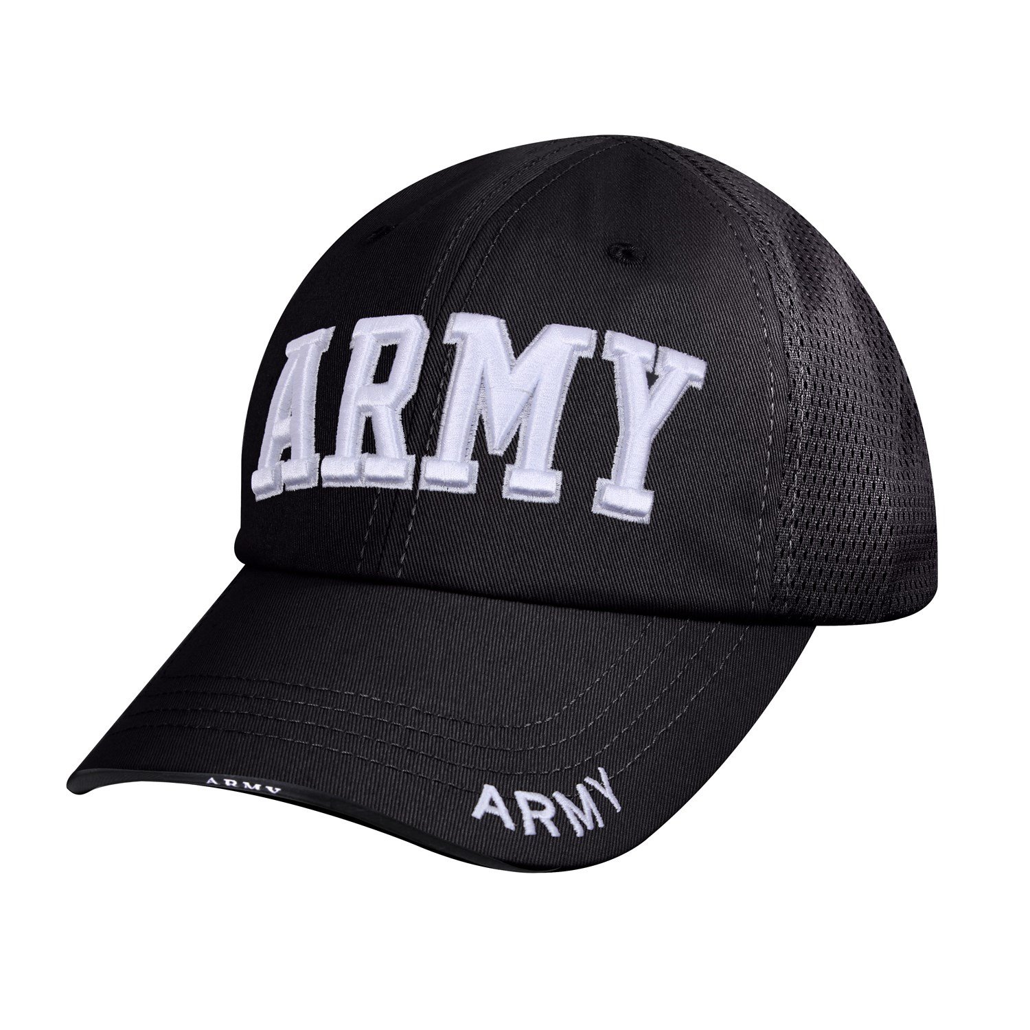 ROTHCO čepice ARMY síťovaná ČERNÁ