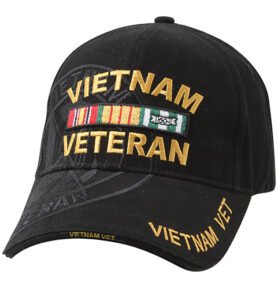 ROTHCO čepice baseball DELUXE VIETNAM VET ČERNÁ
