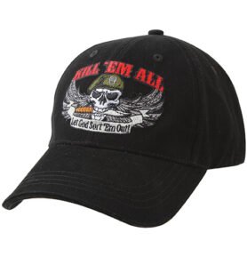 ROTHCO čepice baseball DELUXE KILL ´EM ALL ČERNÁ