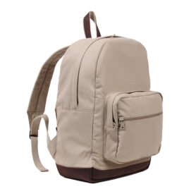 ROTHCO batoh VINTAGE TEARDROP kožené prvky KHAKI