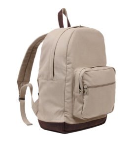 ROTHCO batoh VINTAGE TEARDROP kožené prvky KHAKI