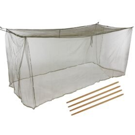 Moskytiéra francouzská 220x110x100cm na lůžko + dřevěné tyčky