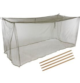 Moskytiéra francouzská 220x110x100cm na lůžko + dřevěné tyčky