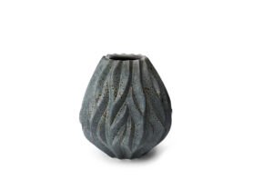 Morsø Porcelánová váza FLAME Grey 19 cm