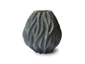 Morsø Porcelánová váza FLAME Grey 23 cm