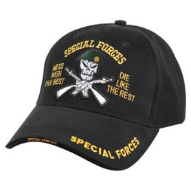 ROTHCO čepice DELUXE SPECIAL FORCES baseball ČERNÁ