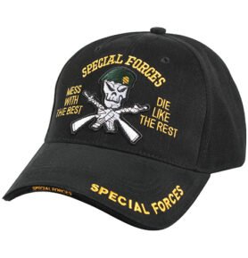 ROTHCO čepice DELUXE SPECIAL FORCES baseball ČERNÁ