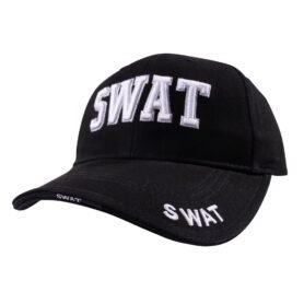 ROTHCO čepice baseball DELUXE s výšivkou SWAT ČERNÁ