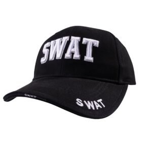 ROTHCO čepice baseball DELUXE s výšivkou SWAT ČERNÁ