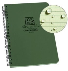RITE IN THE RAIN blok voděodolný spirálový Universal 4 5/8"x7" ZELENÝ