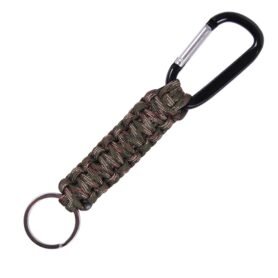 ROTHCO klíčenka PARACORD s karabinou WOODLAND