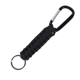 ROTHCO klíčenka PARACORD s karabinou ČERNÁ