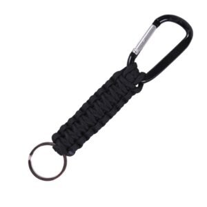 ROTHCO klíčenka PARACORD s karabinou ČERNÁ