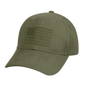 ROTHCO čepice baseball US vlajka ZELENÁ