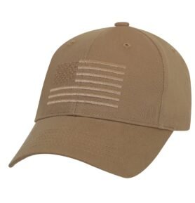 ROTHCO čepice baseball US vlajka COYOTE BROWN