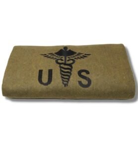 Deka US CADUCEUS vlněná ZELENÁ