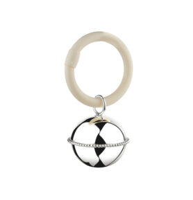 Zilverstad Chrastítko Kulička s perličkami (B90)