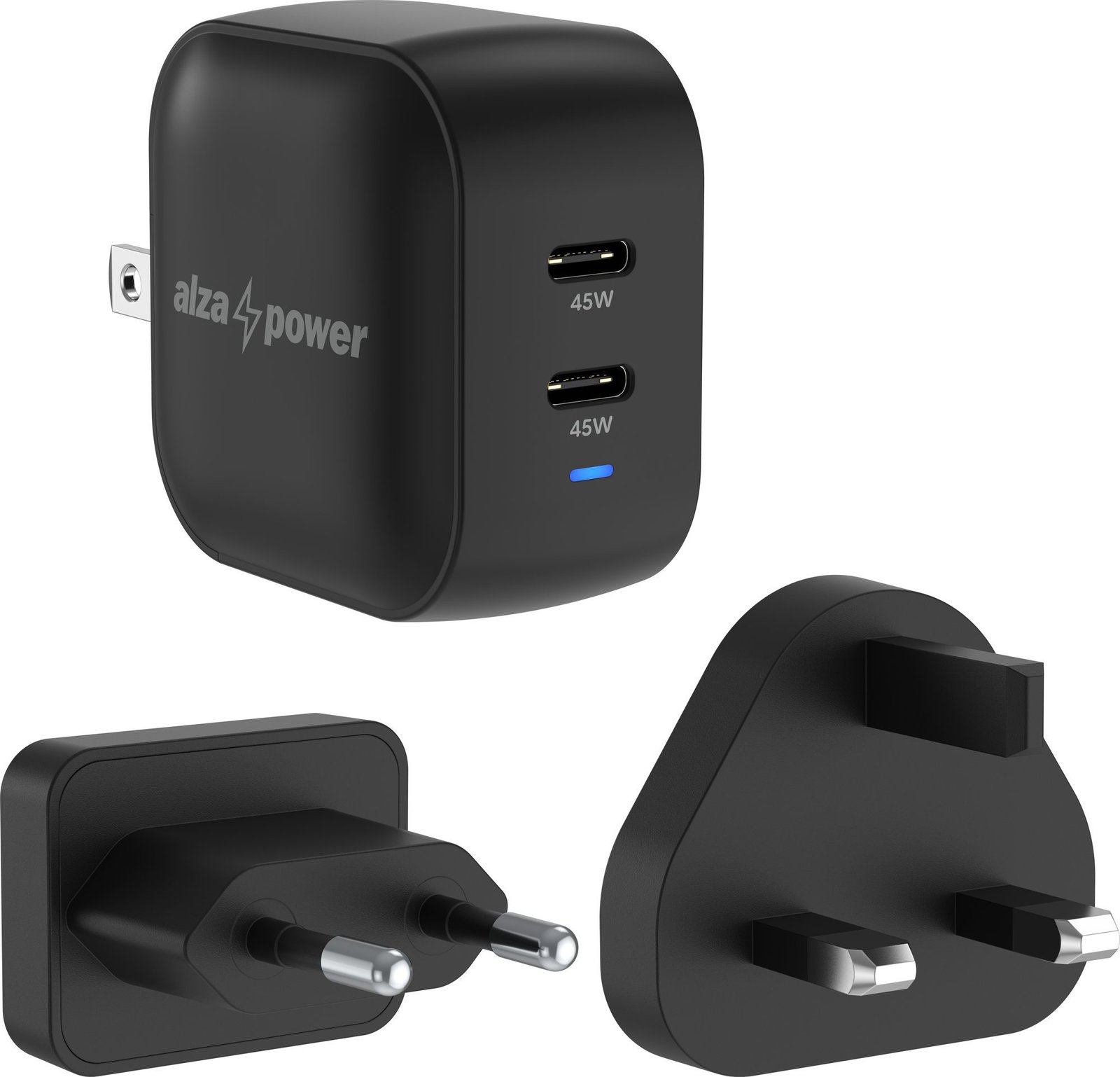 AlzaPower T360CC Mini Travel Charger 48W černá