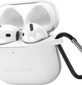 AlzaGuard Skinny Silicone Case pro Airpods 4 bílé