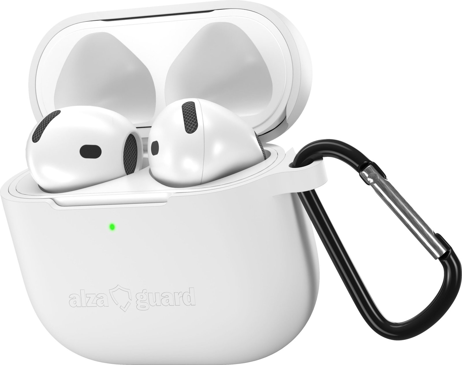 AlzaGuard Skinny Silicone Case pro Airpods 4 bílé