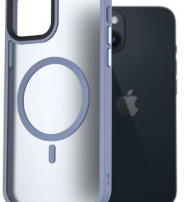 AlzaGuard Matte Case Compatible with MagSafe pro iPhone 14 světle modrý