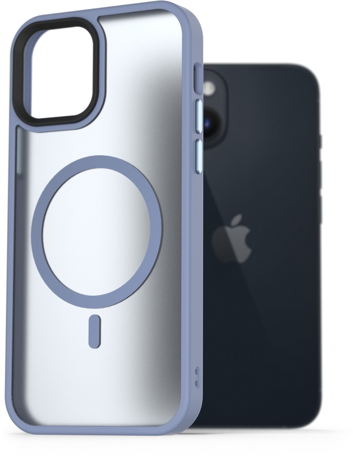 AlzaGuard Matte Case Compatible with MagSafe pro iPhone 14 světle modrý