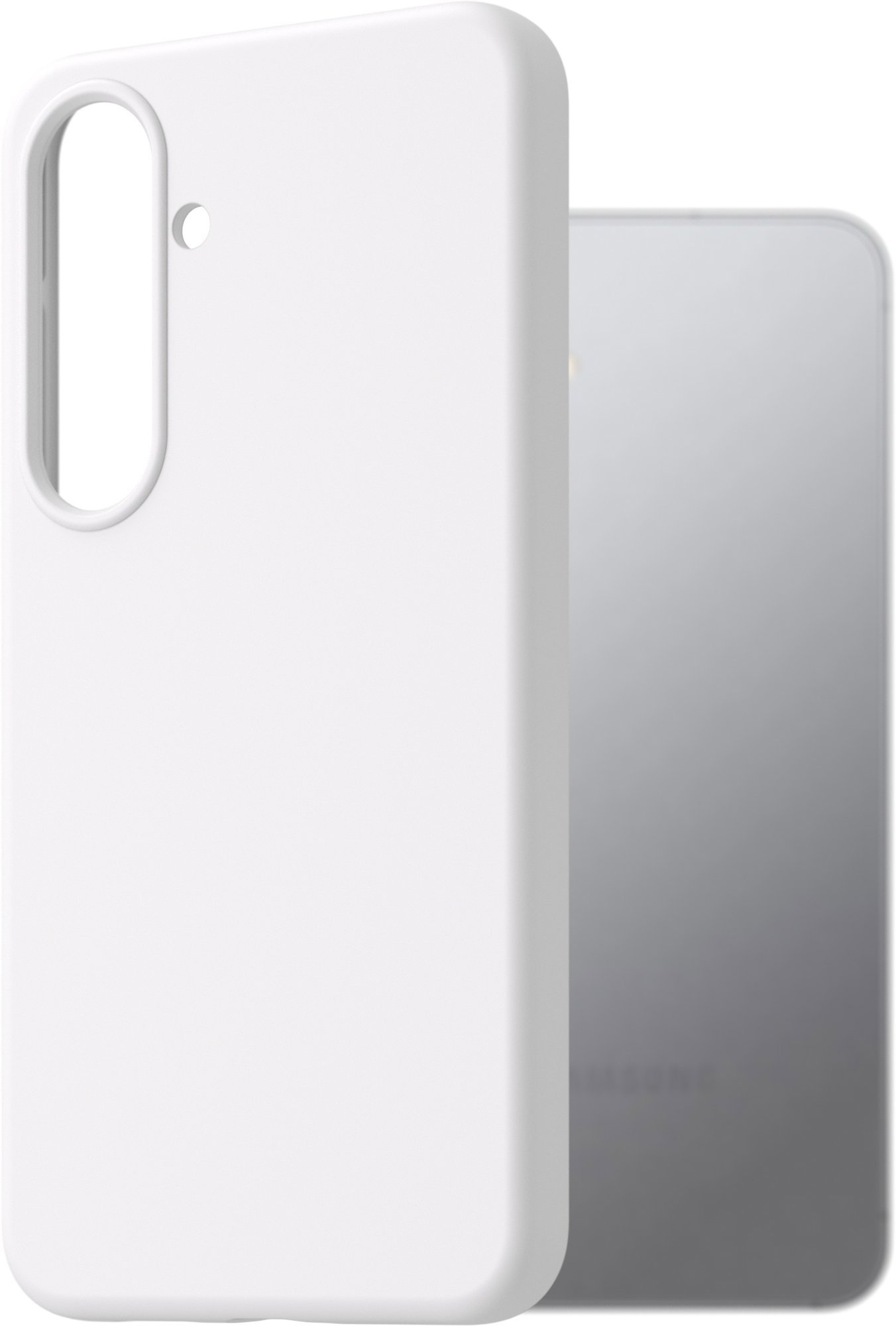 AlzaGuard Premium Silicone Case pro Samsung Galaxy S25 5G bílý