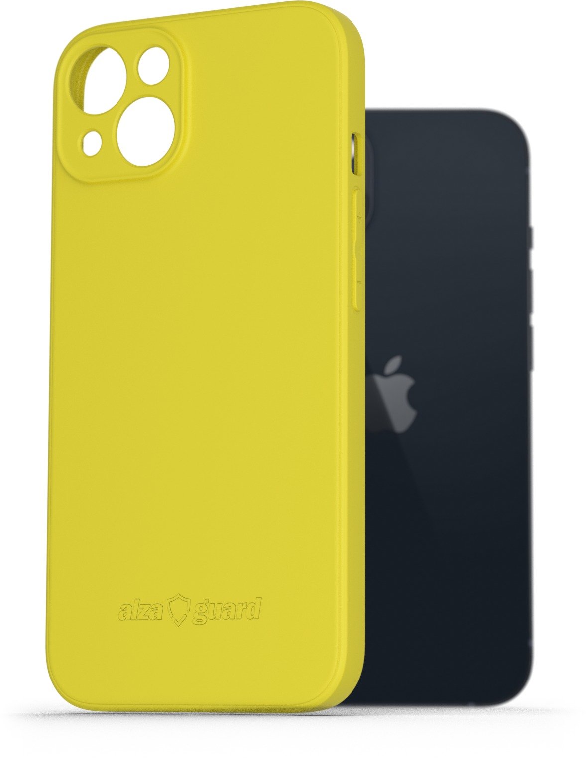 AlzaGuard Matte TPU Case pro iPhone 13 žlutý