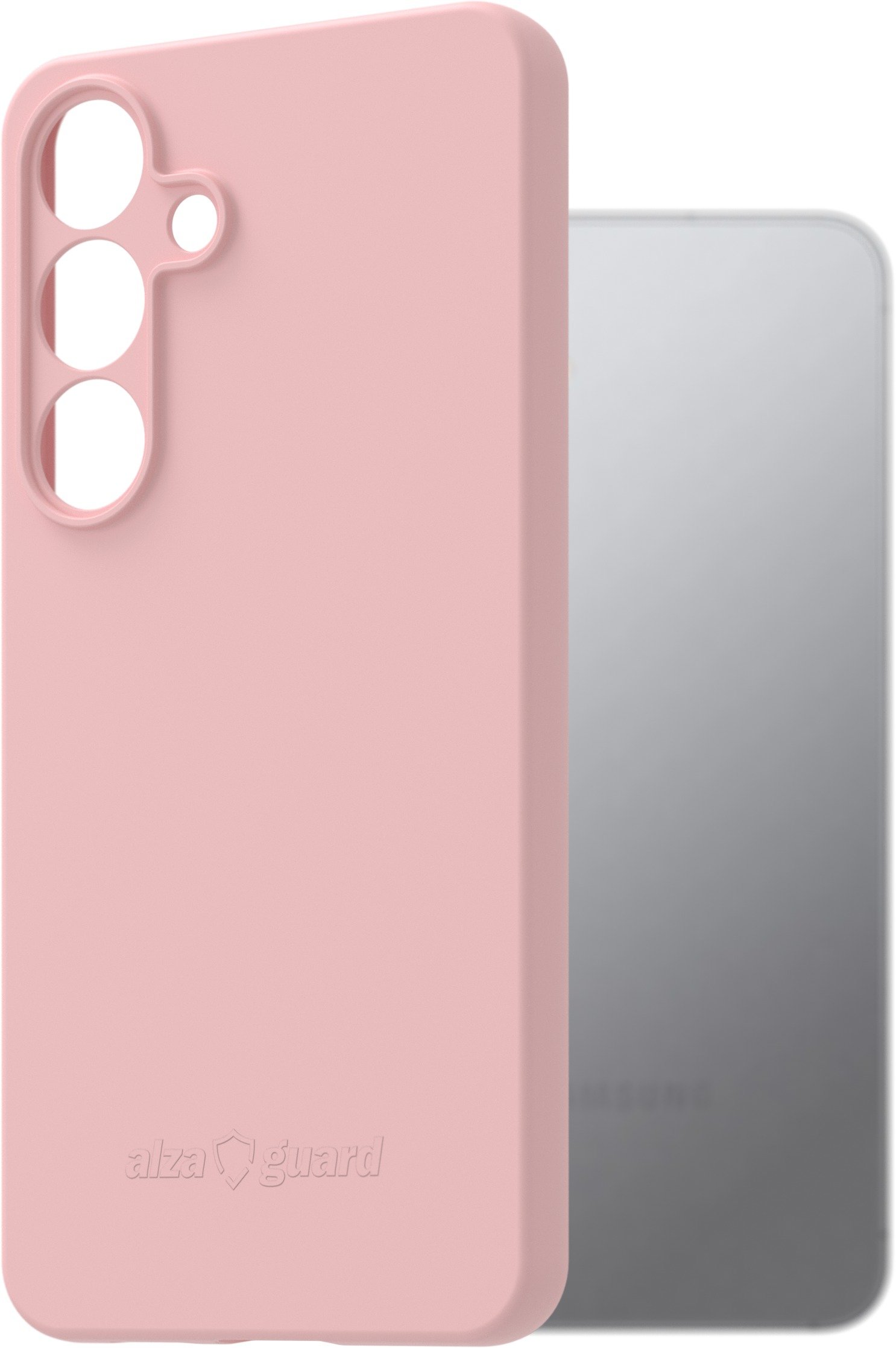 AlzaGuard Matte TPU Case pro Samsung Galaxy S25 růžový