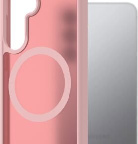 AlzaGuard Matte Case Compatible with Magsafe pro Samsung Galaxy S25 růžový