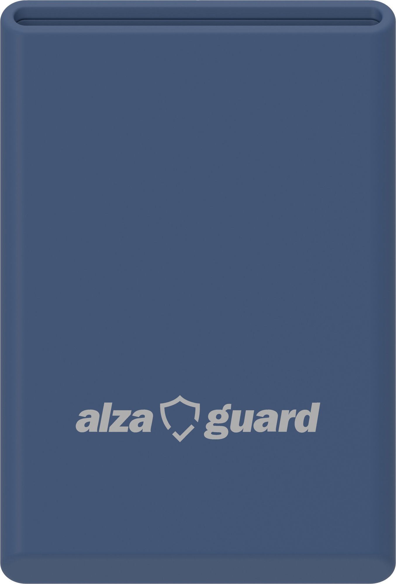AlzaGuard Premium Silicone Wallet Compatible with Magsafe - modrá