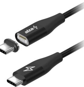 AlzaPower MagCore USB-C to USB-C 100W 1.5m černý
