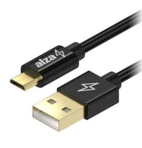 AlzaPower AluCore USB-A to Micro USB 0.5m černý