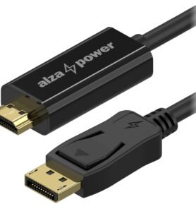 AlzaPower Core DisplayPort (M) na HDMI (M) 4K 1.5m černý
