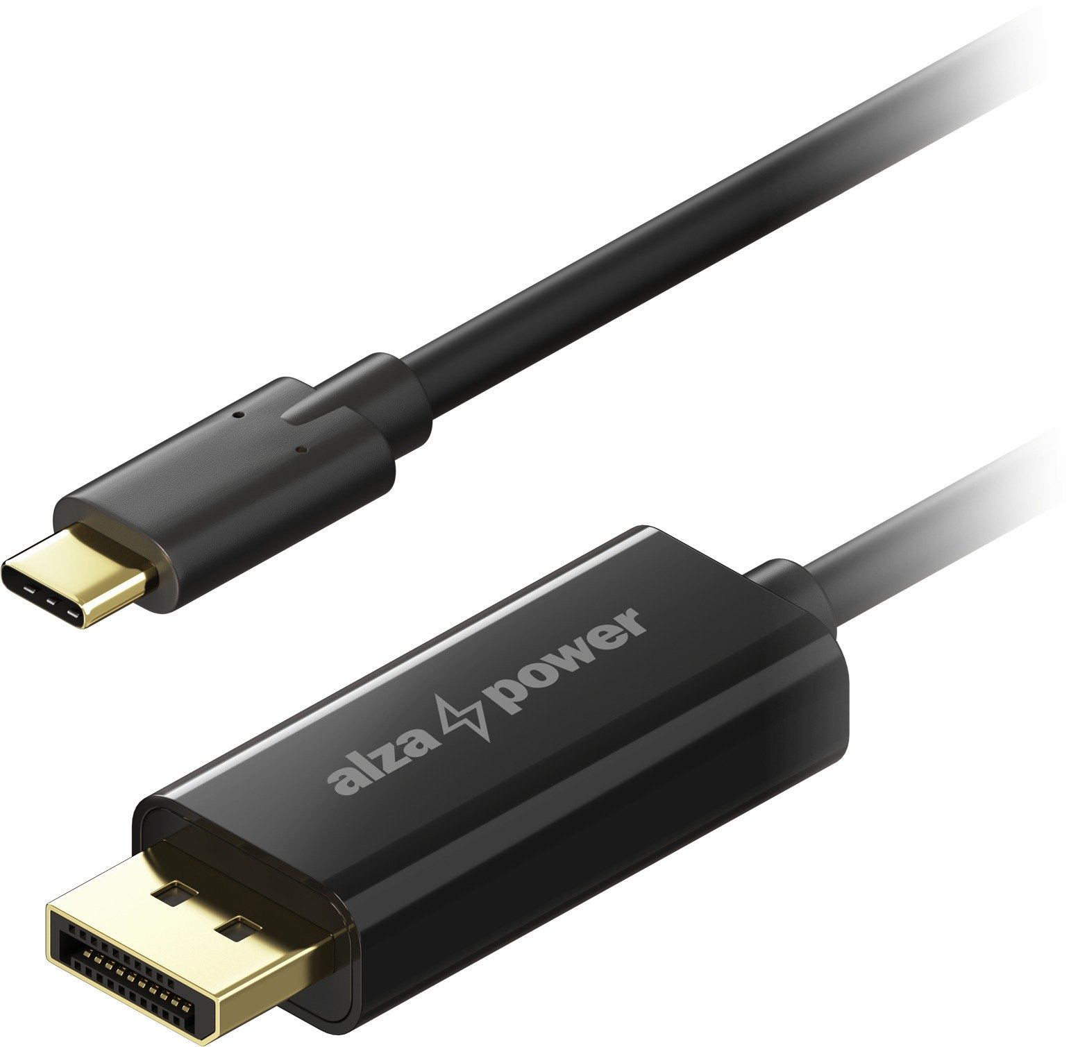 AlzaPower Core USB-C na DisplayPort 1.2 1m černý