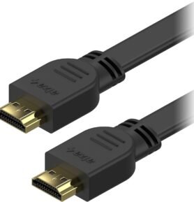 AlzaPower Flat HDMI 1.4 High Speed 4K 1m černý