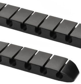 AlzaPower Long Cable Clips 2 pcs černé