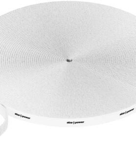 AlzaPower VelcroStrap+ Roll 25m bílá