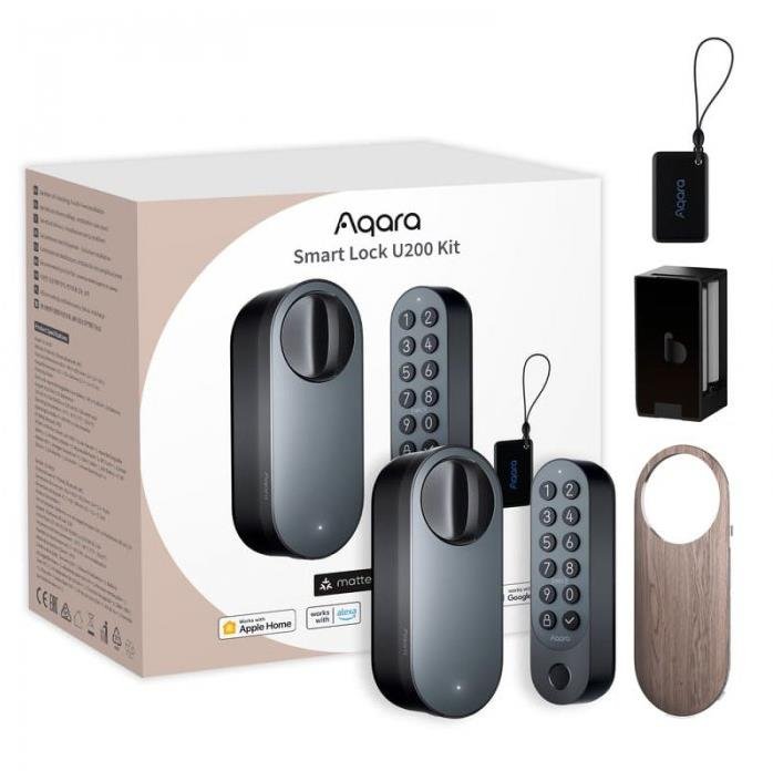 AQARA Smart Lock U200 Kit (EL-D02DS), černý