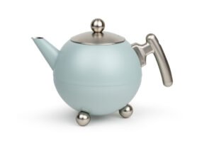 Bredemeijer Dvoustěnná konvička na čaj Duet Bella Ronde 1,2L Light Blue