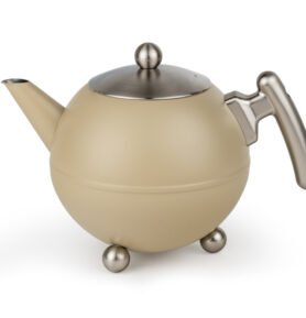 Bredemeijer Dvoustěnná konvička na čaj Duet Bella Ronde 1,2L Taupe