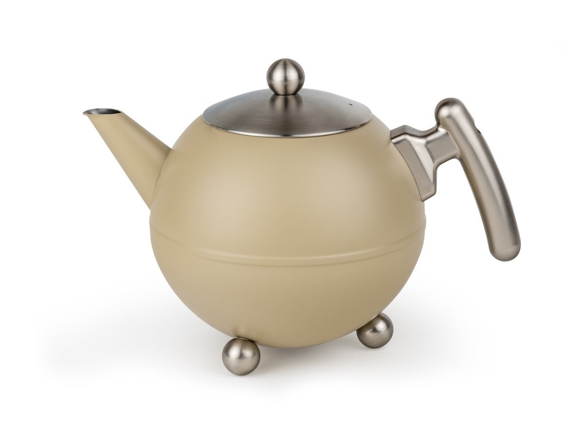 Bredemeijer Dvoustěnná konvička na čaj Duet Bella Ronde 1,2L Taupe